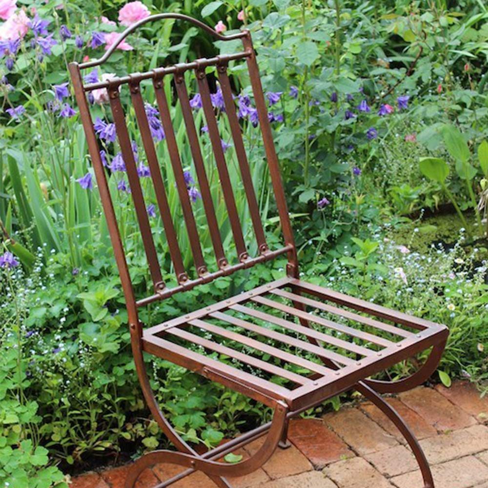 wrought iron garden chair