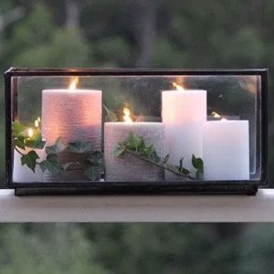 Candle box with 4 candles in it