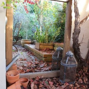 Outdoor garden mirror