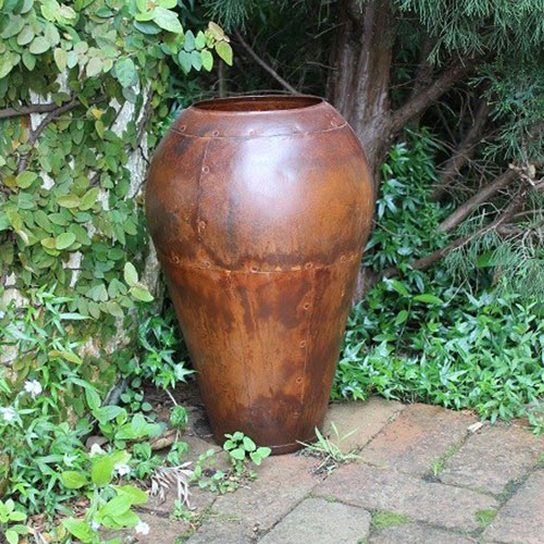 Outdoor green olive garden pot