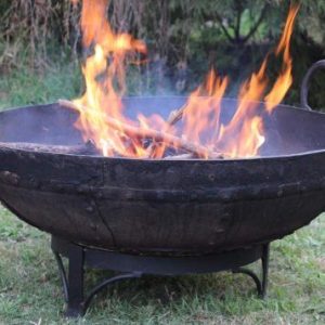 Indian kadai as a fire pit