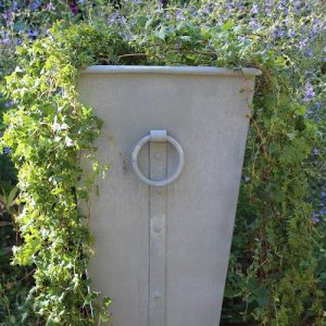Outdoor zinc planter box
