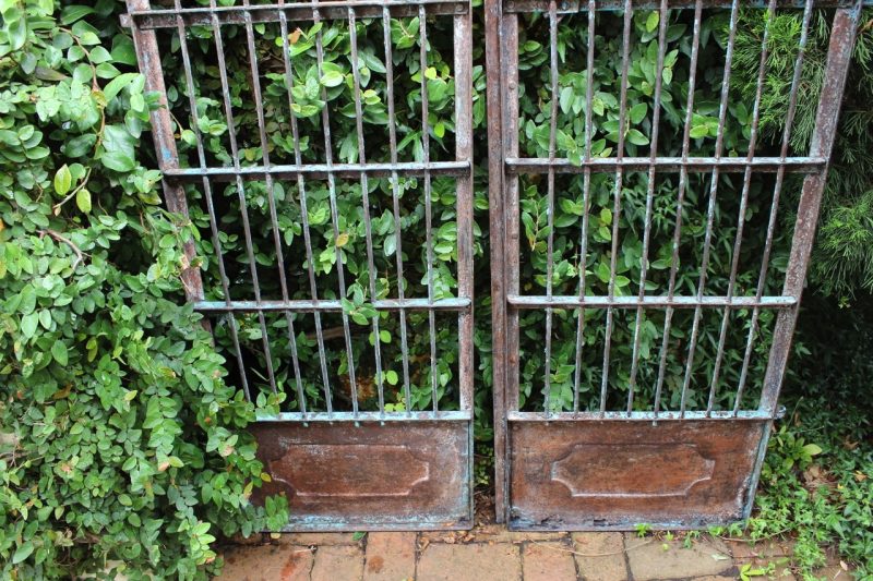 Tall iron gates