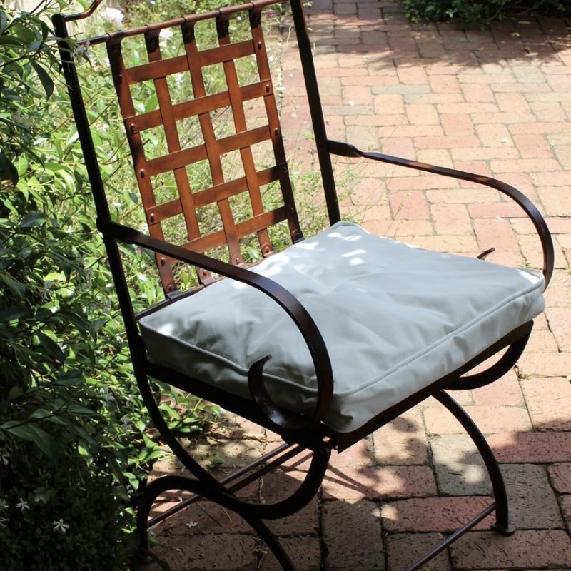 Iron chair in the garden
