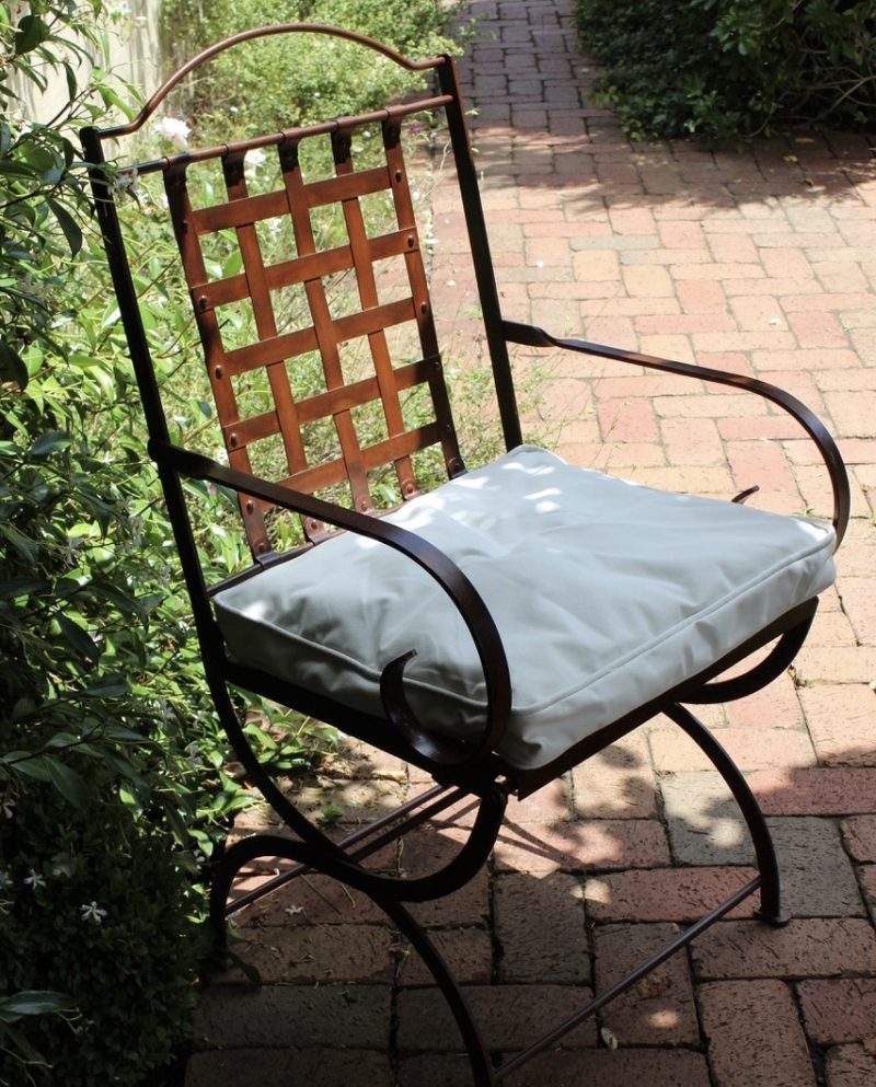 Iron chair in the garden
