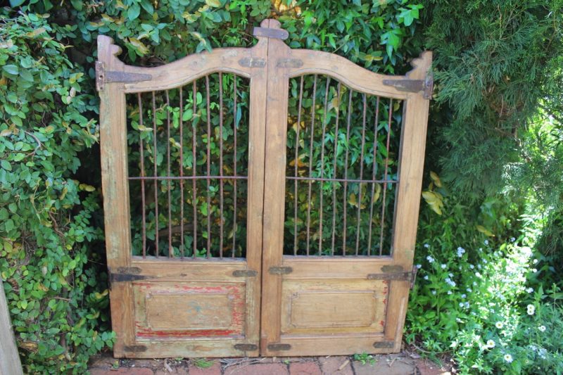 Timber and iron gate