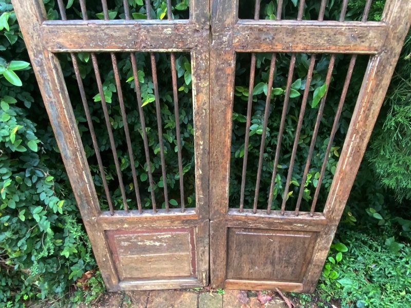 wooden gate in a garden