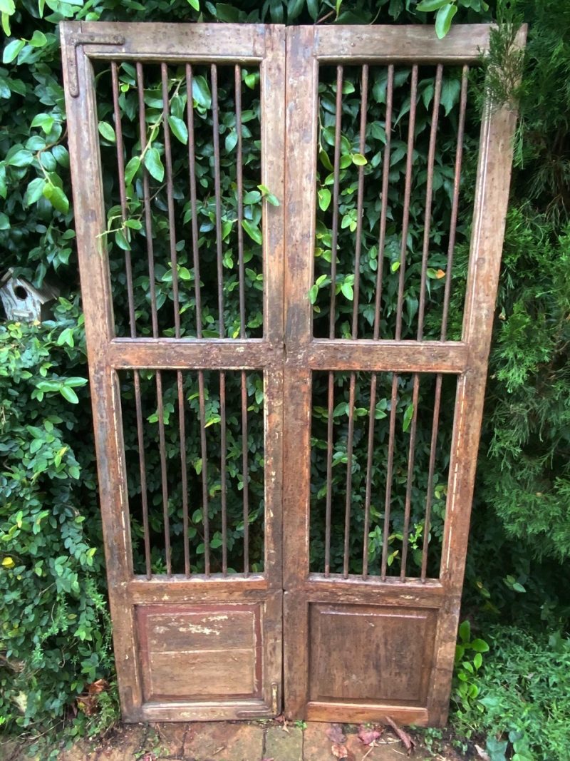 tall gate in a garden