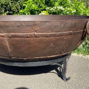 Rivets on a fire pit