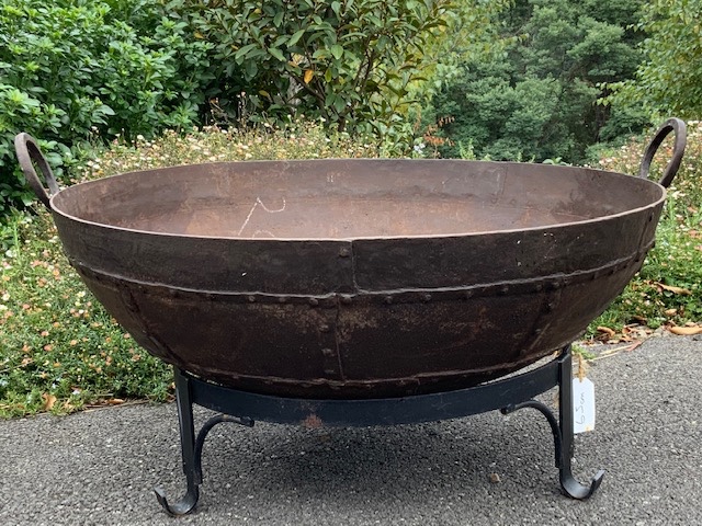 Indian fire pit in a garden