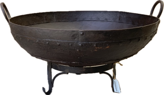 fire pit on a stand